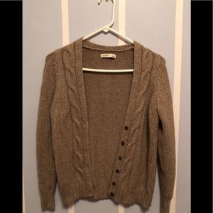 Old Navy Tan button up Sweater. Size Medium